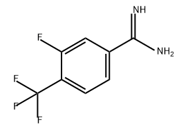 Benzenecarboximidamide, 3-fluoro-4-(trifluoromethyl)- Structure