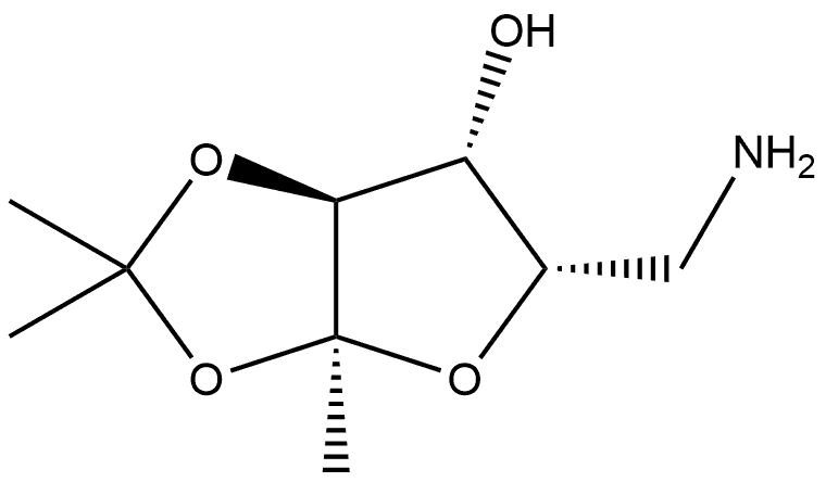 α-L-Sorbofuranose, 6-amino-1,6-dideoxy-2,3-O-(1-methylethylidene)- (9CI) 구조식 이미지