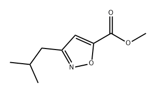 5-Isoxazolecarboxylic acid, 3-(2-methylpropyl)-, methyl ester Structure