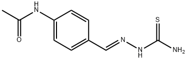 Acetamide, N-[4-[(E)-[2-(aminothioxomethyl)hydrazinylidene]methyl]phenyl]- Structure