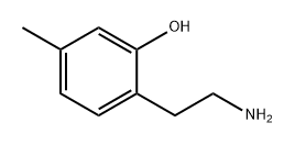 Phenol, 2-(2-aminoethyl)-5-methyl- Structure