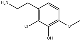 3-(2-Aminoethyl)-2-chloro-6-methoxyphenol Structure