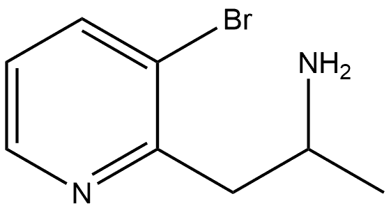 2-Pyridineethanamine, 3-bromo-α-methyl- Structure