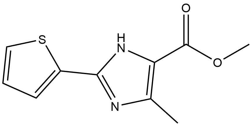 Methyl 5-Methyl-2-(2-thienyl)-1H-imidazole-4-carboxylate Structure