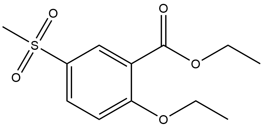 Ethyl 2-ethoxy-5-(methylsulfonyl)benzoate Structure