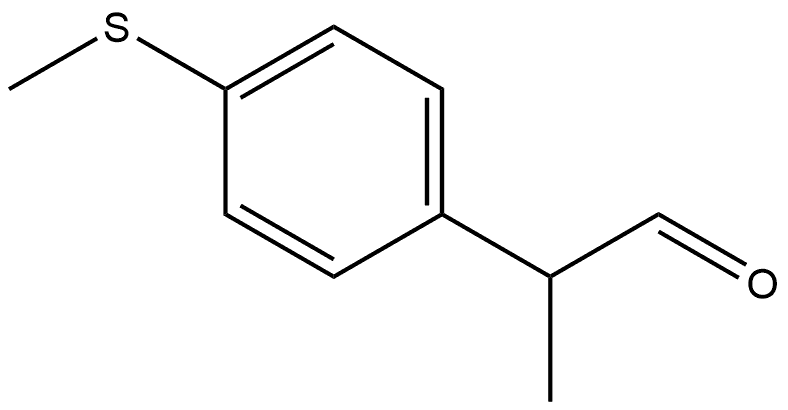 2-[4-(methylsulfanyl)phenyl]propanal Structure