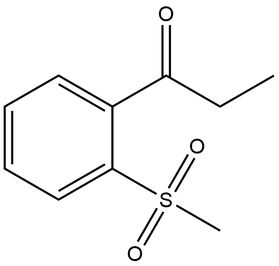 1-[2-(Methylsulfonyl)phenyl]-1-propanone Structure