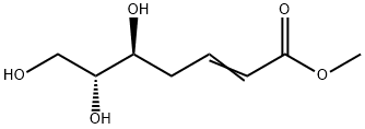 2-Heptenoic acid, 5,6,7-trihydroxy-, methyl ester, (5S,6R)- Structure