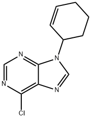 6-Chloro-9-(cyclohex-2-en-1-yl)-9H-purine Structure