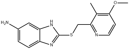 1H-Benzimidazol-6-amine, 2-[[(4-methoxy-3-methyl-2-pyridinyl)methyl]thio]- 구조식 이미지