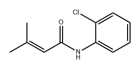 2-Butenamide, N-(2-chlorophenyl)-3-methyl- 구조식 이미지