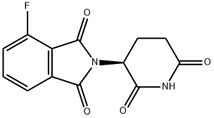 1H-Isoindole-1,3(2H)-dione, 2-[(3S)-2,6-dioxo-3-piperidinyl]-4-fluoro- 구조식 이미지
