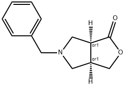 rac-(3aR,6aS)-5-benzyl-hexahydro-1H-furo[3,4-c]pyrrol-1-one 구조식 이미지