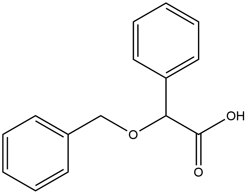 Benzeneacetic acid, α-(phenylmethoxy)- Structure