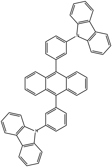 9H-Carbazole, 9,9'-(9,10-anthracenediyldi-3,1-phenylene)bis- (9CI) Structure