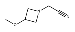 1-Azetidineacetonitrile, 3-methoxy- Structure