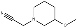 1-Piperidineacetonitrile, 3-methoxy- Structure