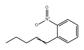 Benzene, 1-nitro-2-(1-penten-1-yl)- 구조식 이미지