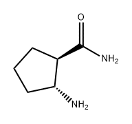 Cyclopentanecarboxamide, 2-amino-, (1R,2R)- Structure