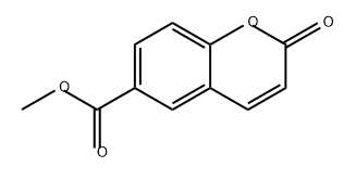 2H-1-Benzopyran-6-carboxylic acid, 2-oxo-, methyl ester 구조식 이미지