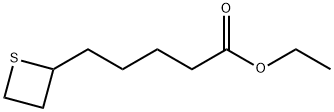 2-Thietanepentanoic acid, ethyl ester Structure