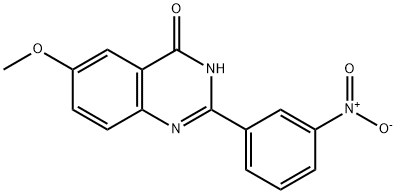 4(3H)-Quinazolinone, 6-methoxy-2-(3-nitrophenyl)- 구조식 이미지