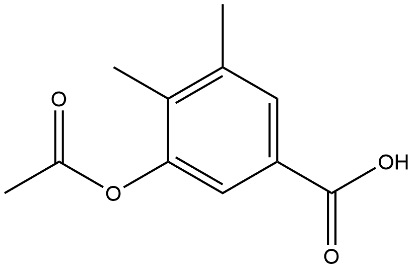 3-(Acetyloxy)-4,5-dimethylbenzoic acid Structure