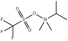Methanesulfonic acid, 1,1,1-trifluoro-, dimethyl(1-methylethyl)silyl ester 구조식 이미지