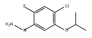 Hydrazine, [4-chloro-2-fluoro-5-(1-methylethoxy)phenyl]- Structure