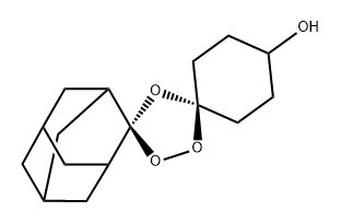Dispiro[cyclohexane-1,3'-[1,2,4]trioxolane-5',2''-tricyclo[3.3.1.13,7]decan]-4-ol, cis- Structure