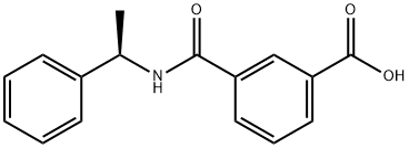 Benzoic acid, 3-[[[(1R)-1-phenylethyl]amino]carbonyl]- Structure