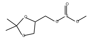 Sulfurous acid, (2,2-dimethyl-1,3-dioxolan-4-yl)methyl methyl ester Structure