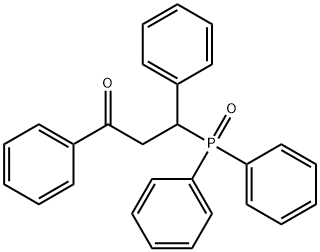 1-Propanone, 3-(diphenylphosphinyl)-1,3-diphenyl- Structure