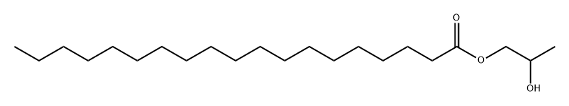 Nonadecanoic acid 2-hydroxypropyl ester 구조식 이미지