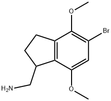 1H-Indene-1-methanamine, 5-bromo-2,3-dihydro-4,7-dimethoxy- Structure