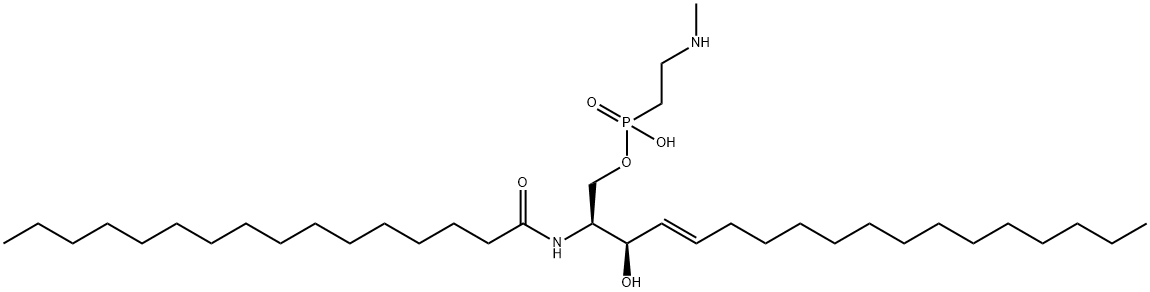 ceramide N-methylaminoethylphosphonate 구조식 이미지