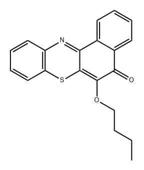 5H-Benzo[a]phenothiazin-5-one, 6-butoxy- Structure