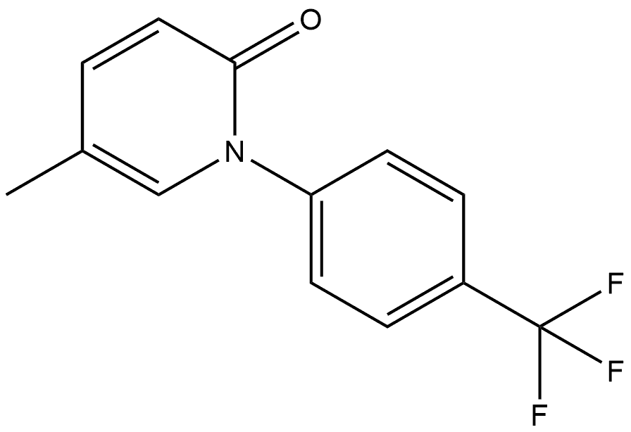 5-Methyl-1-[4-(trifluoromethyl)phenyl]-2(1H)-pyridinone Structure