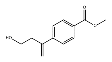 Benzoic acid, 4-(3-hydroxy-1-methylenepropyl)-, methyl ester Structure
