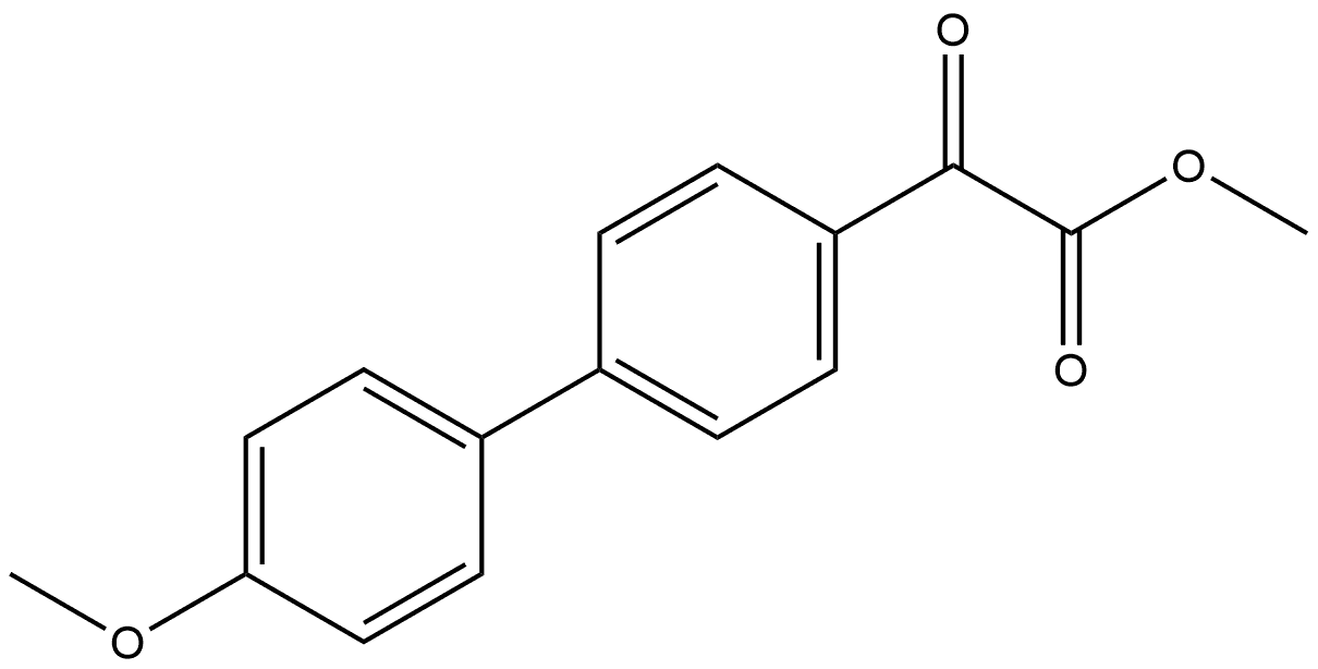 Methyl 4'-methoxy-α-oxo[1,1'-biphenyl]-4-acetate Structure