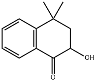 1(2H)-Naphthalenone, 3,4-dihydro-2-hydroxy-4,4-dimethyl- 구조식 이미지