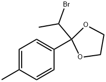 1,3-Dioxolane, 2-(1-bromoethyl)-2-(4-methylphenyl)- 구조식 이미지