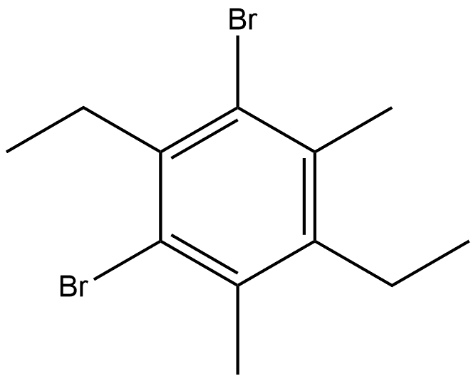 1,3-Dibromo-2,5-diethyl-4,6-dimethylbenzene Structure