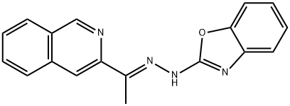 (1E)-1-(3-Isoquinolinyl)ethanone 2-(2-benzoxazolyl)hydrazone Structure