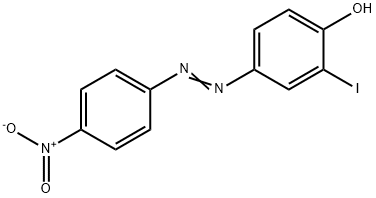 Phenol, 2-iodo-4-[2-(4-nitrophenyl)diazenyl]- Structure