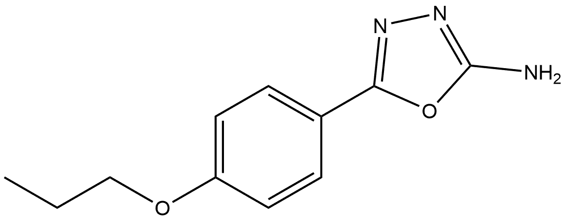 5-(4-Propoxyphenyl)-1,3,4-oxadiazol-2-amine Structure