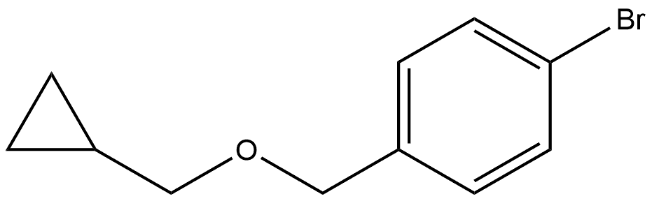 Benzene, 1-bromo-4-(cyclopropylmethoxymethyl)- Structure