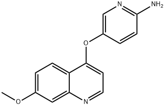 2-Pyridinamine, 5-[(7-methoxy-4-quinolinyl)oxy]- 구조식 이미지