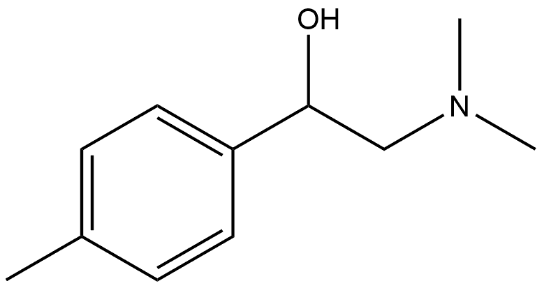 Benzenemethanol, α-[(dimethylamino)methyl]-4-methyl- Structure