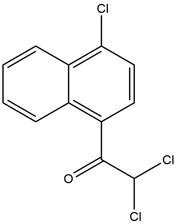 2,2-dichloro-1-(4-chloronaphthalen-1-yl)ethanone Structure